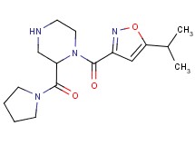 1-[(5-isopropyl-3-isoxazolyl)carbonyl]-2-(1-pyrrolidinylcarbonyl)piperazine