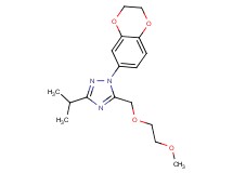1-(2,3-dihydro-1,4-benzodioxin-6-yl)-3-isopropyl-5-[(2-methoxyethoxy)methyl]-1H-1,2,4-triazole