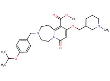 methyl 3-(4-isopropoxybenzyl)-9-[(1-methyl-3-piperidinyl)methoxy]-7-oxo-1,2,3,4,5,7-hexahydropyrido[1,2-d][1,4]diazepine-10-carboxylate