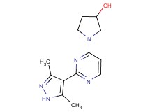 1-[2-(3,5-dimethyl-1H-pyrazol-4-yl)pyrimidin-4-yl]pyrrolidin-3-ol