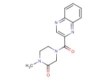 1-methyl-4-(2-quinoxalinylcarbonyl)-2-piperazinone