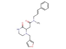 2-[1-(3-furylmethyl)-3-oxo-2-piperazinyl]-N-methyl-N-[(2E)-3-phenyl-2-propen-1-yl]acetamide