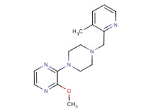 2-methoxy-3-{4-[(3-methyl-2-pyridinyl)methyl]-1-piperazinyl}pyrazine