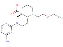 (4aS*,8aR*)-6-(4-amino-2-pyrimidinyl)-1-(2-ethoxyethyl)octahydro-1,6-naphthyridine-4a(2H)-carboxylic acid