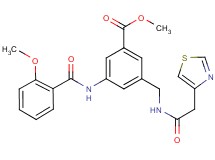 methyl 3-[(2-methoxybenzoyl)amino]-5-{[(1,3-thiazol-4-ylacetyl)amino]methyl}benzoate