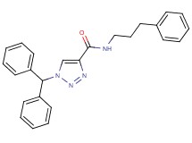1-(diphenylmethyl)-N-(3-phenylpropyl)-1H-1,2,3-triazole-4-carboxamide