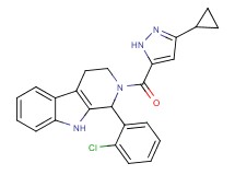 1-(2-chlorophenyl)-2-[(3-cyclopropyl-1H-pyrazol-5-yl)carbonyl]-2,3,4,9-tetrahydro-1H-beta-carboline
