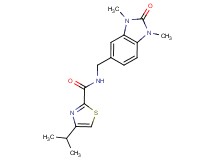 N-[(1,3-dimethyl-2-oxo-2,3-dihydro-1H-benzimidazol-5-yl)methyl]-4-isopropyl-1,3-thiazole-2-carboxamide