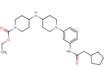 ethyl 4-[(1-{3-[(cyclopentylacetyl)amino]phenyl}-4-piperidinyl)amino]-1-piperidinecarboxylate