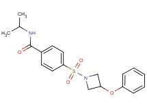 N-isopropyl-4-[(3-phenoxy-1-azetidinyl)sulfonyl]benzamide