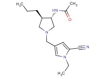 N-{(3S*,4R*)-1-[(5-cyano-1-ethyl-1H-pyrrol-3-yl)methyl]-4-propyl-3-pyrrolidinyl}acetamide