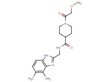 N-[(4,5-dimethyl-1H-benzimidazol-2-yl)methyl]-1-(methoxyacetyl)-4-piperidinecarboxamide