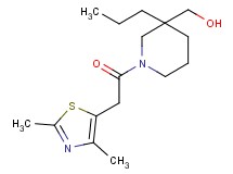 {1-[(2,4-dimethyl-1,3-thiazol-5-yl)acetyl]-3-propylpiperidin-3-yl}methanol