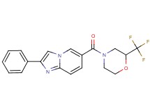 2-phenyl-6-{[2-(trifluoromethyl)morpholin-4-yl]carbonyl}imidazo[1,2-a]pyridine