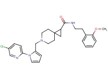 6-{[1-(5-chloro-2-pyridinyl)-1H-pyrrol-2-yl]methyl}-N-[2-(2-methoxyphenyl)ethyl]-6-azaspiro[2.5]octane-1-carboxamide