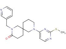 8-[2-(methylthio)pyrimidin-4-yl]-2-(pyridin-3-ylmethyl)-2,8-diazaspiro[5.5]undecan-3-one