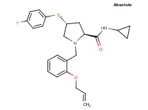 (4R)-1-[2-(allyloxy)benzyl]-N-cyclopropyl-4-[(4-fluorophenyl)thio]-L-prolinamide