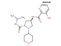 3-hydroxy-N-[(3R,5S)-5-[(isopropylamino)carbonyl]-1-(tetrahydro-2H-pyran-4-yl)pyrrolidin-3-yl]pyridine-2-carboxamide