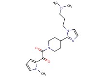 2-(4-{1-[3-(dimethylamino)propyl]-1H-imidazol-2-yl}piperidin-1-yl)-1-(1-methyl-1H-pyrrol-2-yl)-2-oxoethanone