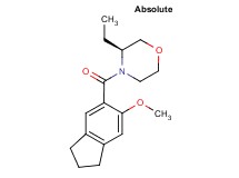 (3S)-3-ethyl-4-[(6-methoxy-2,3-dihydro-1H-inden-5-yl)carbonyl]morpholine