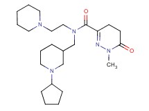 N-[(1-cyclopentyl-3-piperidinyl)methyl]-1-methyl-6-oxo-N-[2-(1-piperidinyl)ethyl]-1,4,5,6-tetrahydro-3-pyridazinecarboxamide