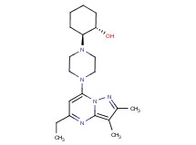 (1S*,2S*)-2-[4-(5-ethyl-2,3-dimethylpyrazolo[1,5-a]pyrimidin-7-yl)piperazin-1-yl]cyclohexanol