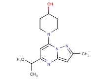 1-(5-isopropyl-2-methylpyrazolo[1,5-a]pyrimidin-7-yl)-4-piperidinol