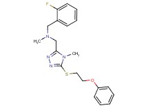 (2-fluorobenzyl)methyl({4-methyl-5-[(2-phenoxyethyl)thio]-4H-1,2,4-triazol-3-yl}methyl)amine