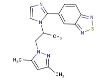 5-{1-[2-(3,5-dimethyl-1H-pyrazol-1-yl)-1-methylethyl]-1H-imidazol-2-yl}-2,1,3-benzothiadiazole