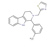 1-(3-methylphenyl)-2-(1,3-thiazol-2-ylmethyl)-2,3,4,9-tetrahydro-1H-beta-carboline