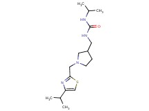 N-isopropyl-N'-({1-[(4-isopropyl-1,3-thiazol-2-yl)methyl]pyrrolidin-3-yl}methyl)urea