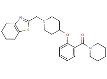 2-({4-[2-(1-piperidinylcarbonyl)phenoxy]-1-piperidinyl}methyl)-4,5,6,7-tetrahydro-1,3-benzothiazole