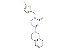 2-[(5-chloro-2-thienyl)methyl]-5-(3,4-dihydro-2(1H)-isoquinolinyl)-3(2H)-pyridazinone