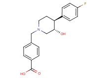 4-{[(3S*,4S*)-4-(4-fluorophenyl)-3-hydroxypiperidin-1-yl]methyl}benzoic acid