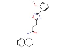 3-[3-(2-methoxyphenyl)-1,2,4-oxadiazol-5-yl]-N-(1,2,3,4-tetrahydronaphthalen-1-yl)propanamide