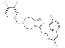 N-{2-[7-(3,4-difluorobenzyl)-6,7,8,9-tetrahydro-5H-[1,2,4]triazolo[4,3-d][1,4]diazepin-3-yl]ethyl}-2-(4-fluorophenyl)acetamide