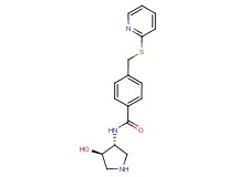 N-[(3R*,4R*)-4-hydroxypyrrolidin-3-yl]-4-[(pyridin-2-ylthio)methyl]benzamide