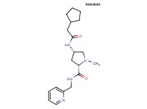 (2S,4S)-4-[(cyclopentylacetyl)amino]-1-methyl-N-(pyridin-2-ylmethyl)pyrrolidine-2-carboxamide