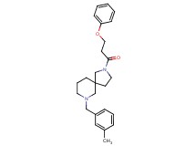 7-(3-methylbenzyl)-2-(3-phenoxypropanoyl)-2,7-diazaspiro[4.5]decane