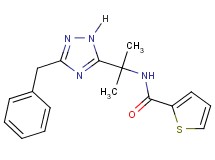 N-[1-(3-benzyl-1H-1,2,4-triazol-5-yl)-1-methylethyl]thiophene-2-carboxamide