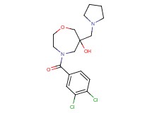 4-(3,4-dichlorobenzoyl)-6-(pyrrolidin-1-ylmethyl)-1,4-oxazepan-6-ol