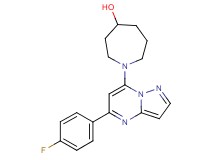 1-[5-(4-fluorophenyl)pyrazolo[1,5-a]pyrimidin-7-yl]-4-azepanol