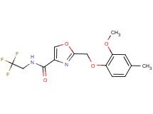 2-[(2-methoxy-4-methylphenoxy)methyl]-N-(2,2,2-trifluoroethyl)-1,3-oxazole-4-carboxamide
