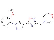 4-({5-[1-(2-methoxyphenyl)-1H-pyrazol-4-yl]-1,2,4-oxadiazol-3-yl}methyl)morpholine