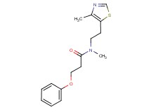 N-methyl-N-[2-(4-methyl-1,3-thiazol-5-yl)ethyl]-3-phenoxypropanamide
