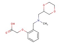 (2-{[(1,4-dioxan-2-ylmethyl)(methyl)amino]methyl}phenoxy)acetic acid