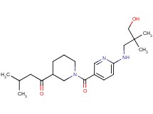 1-[1-({6-[(3-hydroxy-2,2-dimethylpropyl)amino]pyridin-3-yl}carbonyl)piperidin-3-yl]-3-methylbutan-1-one