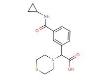 {3-[(cyclopropylamino)carbonyl]phenyl}(thiomorpholin-4-yl)acetic acid