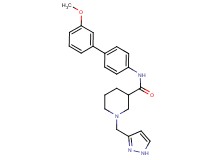 N-(3'-methoxy-4-biphenylyl)-1-(1H-pyrazol-3-ylmethyl)-3-piperidinecarboxamide