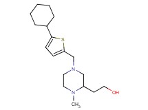 2-{4-[(5-cyclohexyl-2-thienyl)methyl]-1-methyl-2-piperazinyl}ethanol